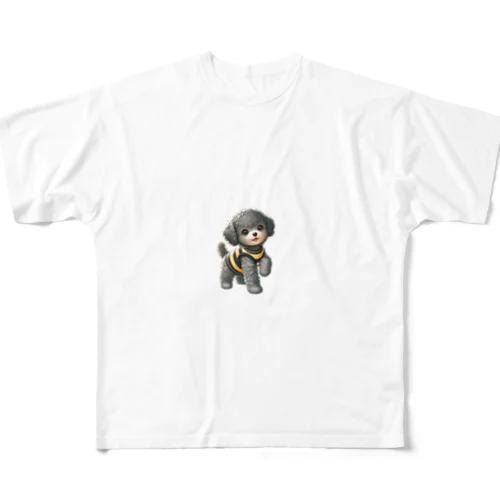 グレートイプードルの男の子 フルグラフィックTシャツ