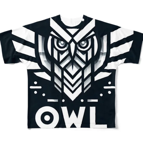 Owl in the forest All-Over Print T-Shirt