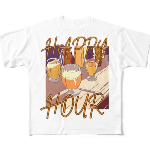 HAPPY HOUR(ハッピーアワー) フルグラフィックTシャツ