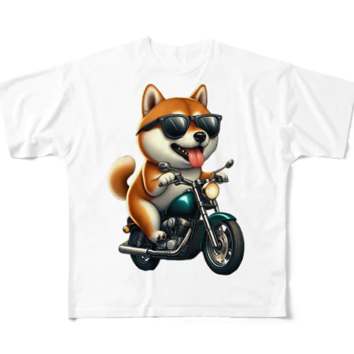 GO! SHIBA ! フルグラフィックTシャツ