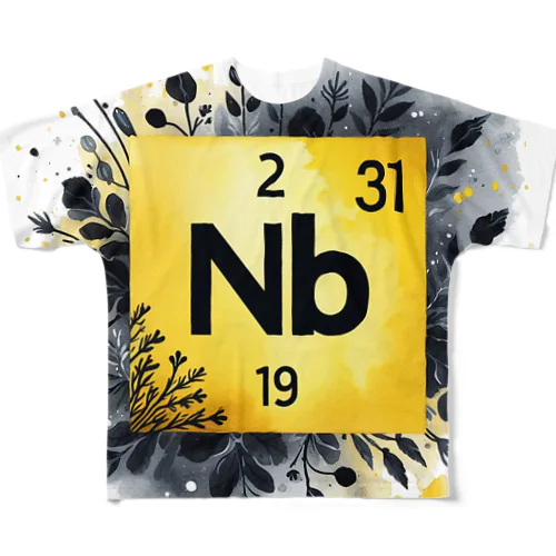 元素シリーズ　~ニオブ Nb~ フルグラフィックTシャツ