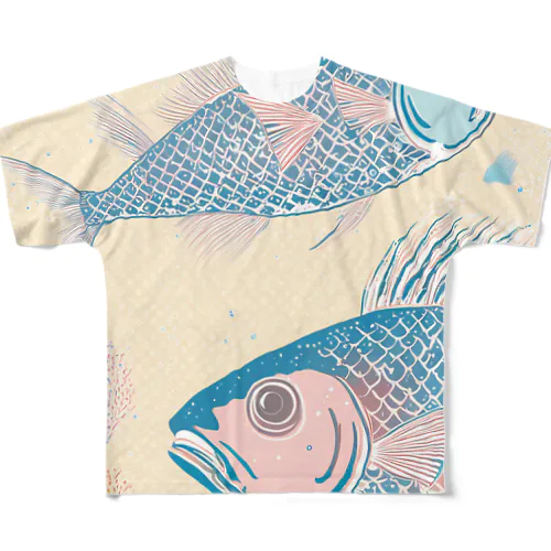 お魚さん🐟 All-Over Print T-Shirt