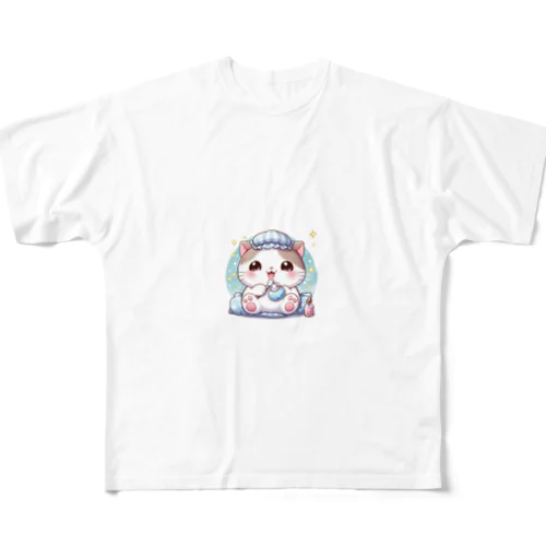 まるねこ33 フルグラフィックTシャツ