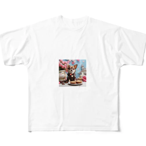 🐾まかろんチワワの小さな大冒険🏡💕 - 家族との絆を深める物語 All-Over Print T-Shirt