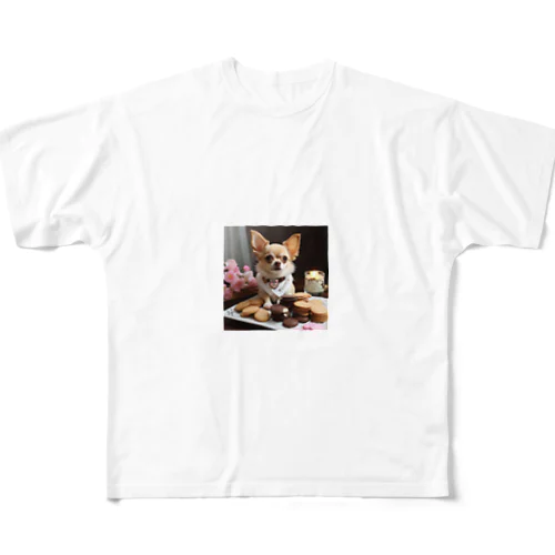 チワワのキラキラ日記📔🐾 - 家族と紡ぐ特別な日々 All-Over Print T-Shirt