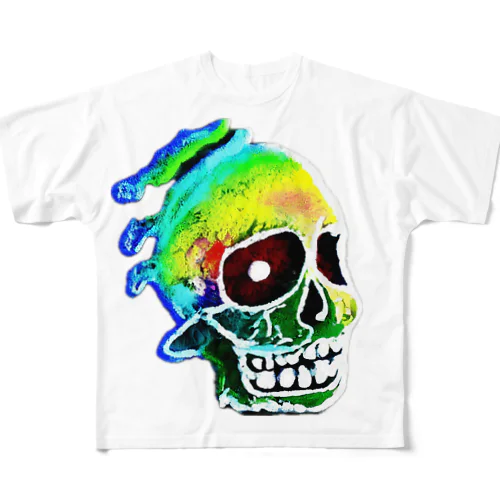 ドクロ💀3 All-Over Print T-Shirt