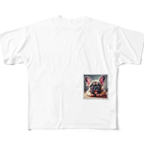 フレンチブルドック All-Over Print T-Shirt