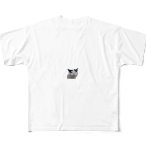 ブサかわ猫　ベン フルグラフィックTシャツ