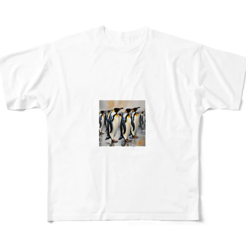 仲間のために自分を奮起するペンギン All-Over Print T-Shirt