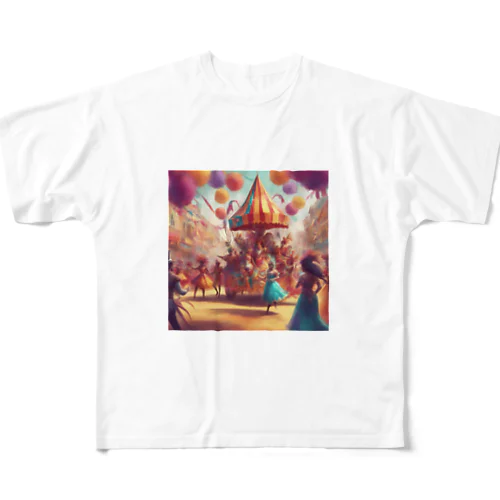 サーカス All-Over Print T-Shirt