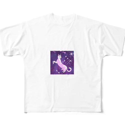 ユニ猫 All-Over Print T-Shirt