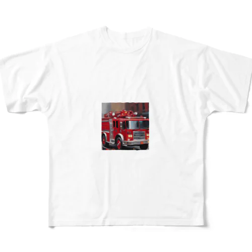 消防車 All-Over Print T-Shirt