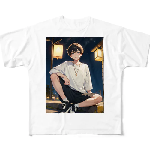 星見 神波　～神秘の美少年: 星見神波コレクション～ All-Over Print T-Shirt