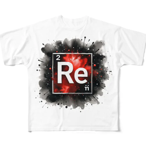 元素シリーズ　~レニウム Re~ All-Over Print T-Shirt