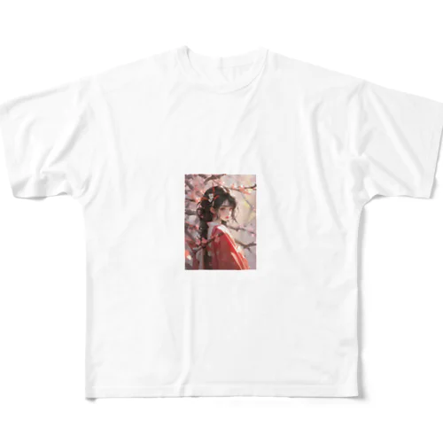 お姫様　パール　1441 All-Over Print T-Shirt