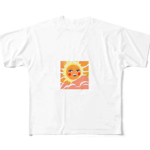 太陽のように明るく元気よく フルグラフィックTシャツ