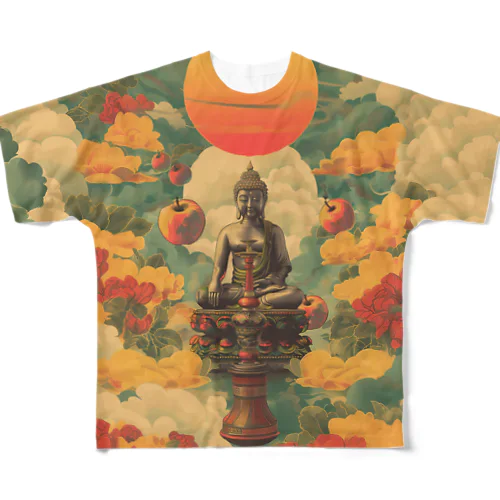 Hookah Buddah All-Over Print T-Shirt