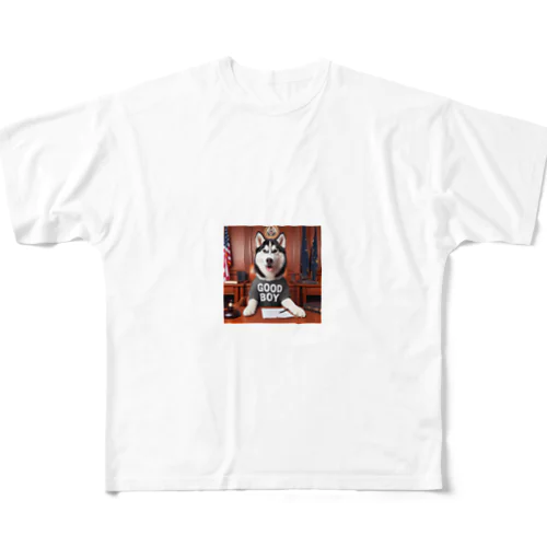 GOOD BOY大統領 All-Over Print T-Shirt