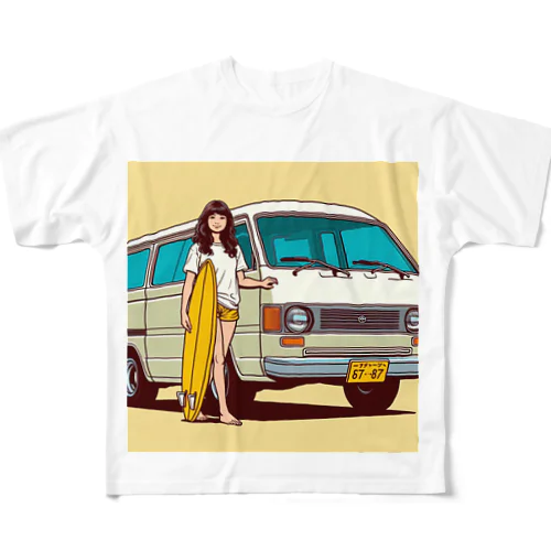 80s CityPop No.32 フルグラフィックTシャツ