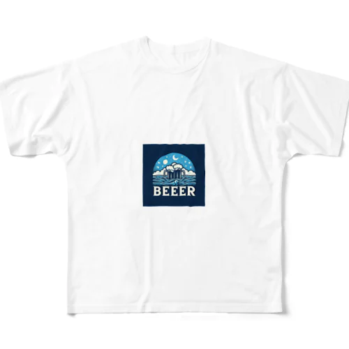 蒼のビールくん フルグラフィックTシャツ