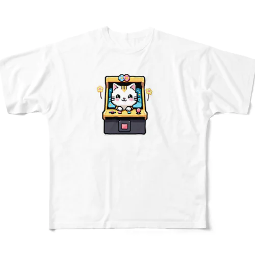 ゲーム花ネコ美 フルグラフィックTシャツ