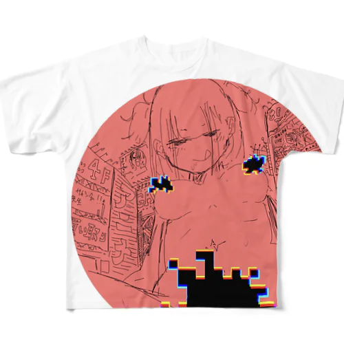 日本 フルグラフィックTシャツ