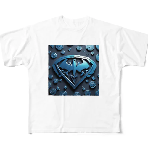 ジオメトリックなスーパーヒーローシンボル All-Over Print T-Shirt