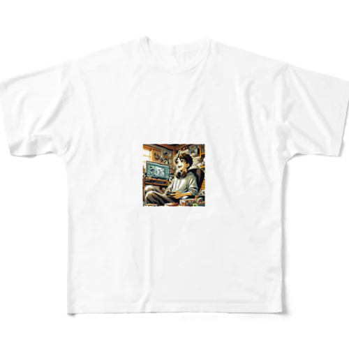 働いたら負け（充実） All-Over Print T-Shirt