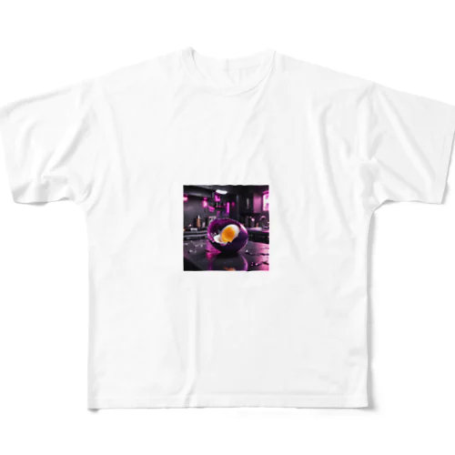 宇宙人が作ったゆで卵 All-Over Print T-Shirt