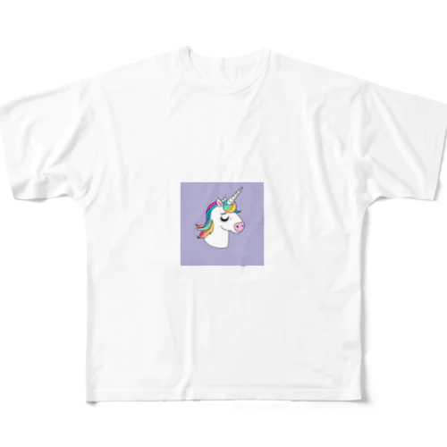 ユニコーン フルグラフィックTシャツ