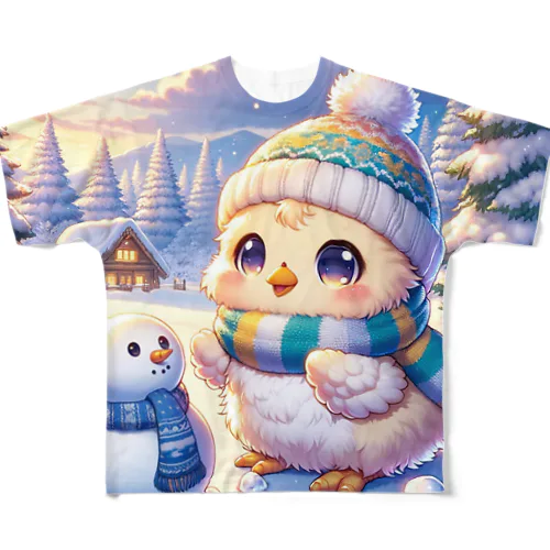 雪国のひよこ All-Over Print T-Shirt