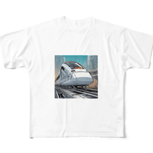 未来新幹線3 All-Over Print T-Shirt