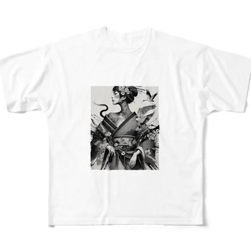 和美人 All-Over Print T-Shirt