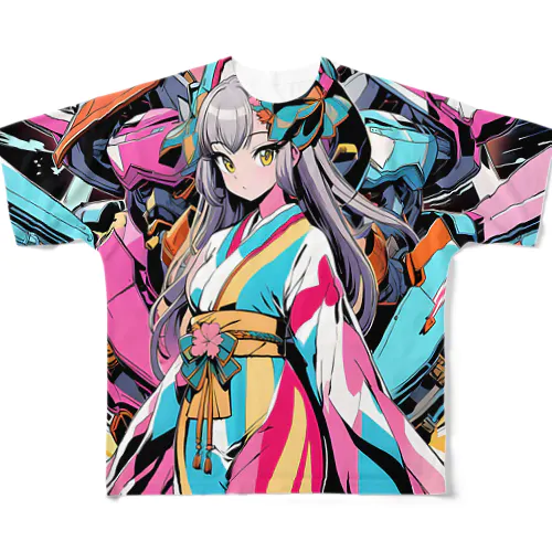 絢爛武装♪美麗アーマーパージガール♪ All-Over Print T-Shirt