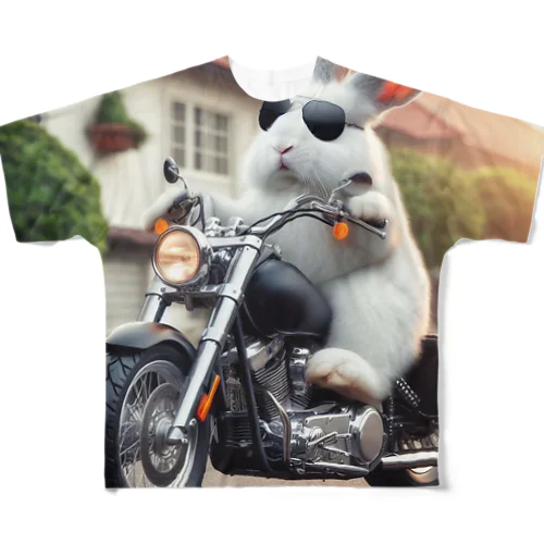 やんバニー　バイクver フルグラフィックTシャツ