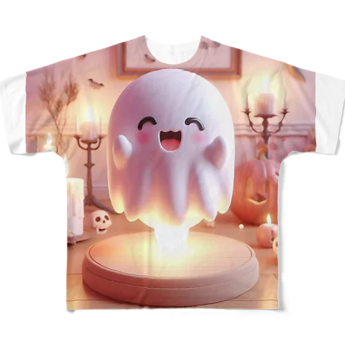 可愛いオバケ👻ちゃん💞 フルグラフィックTシャツ