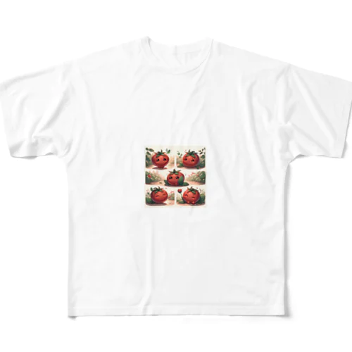 トマト All-Over Print T-Shirt