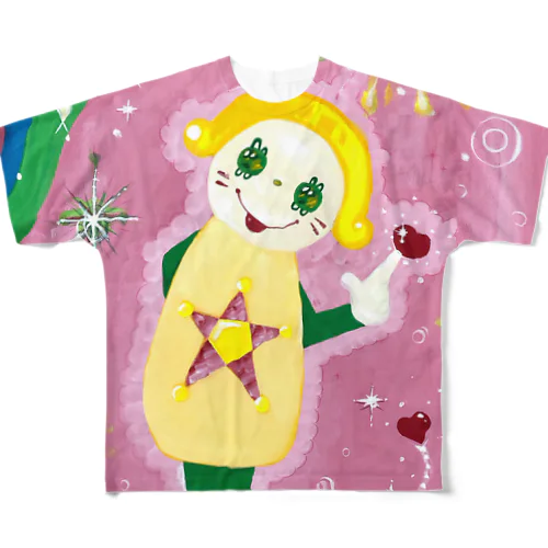 天使ちゃん　(ピンク) All-Over Print T-Shirt