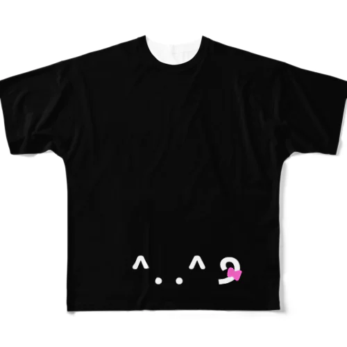 black baby cat フルグラフィックTシャツ