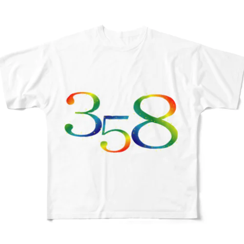 光　３５８ All-Over Print T-Shirt