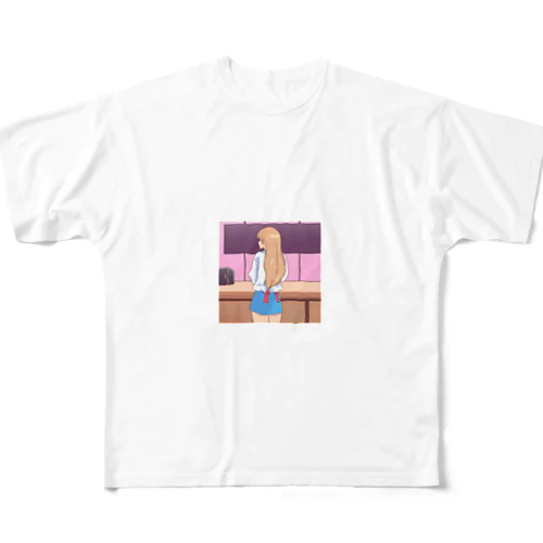 エモい女の子 All-Over Print T-Shirt