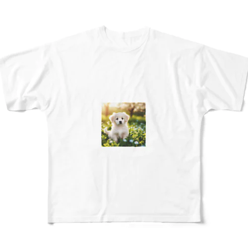 ふわふわワンちゃんグッズ All-Over Print T-Shirt