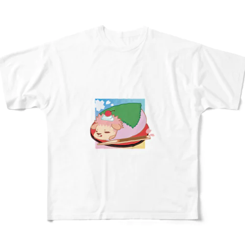 季節のさくら餅ハリネズミ All-Over Print T-Shirt