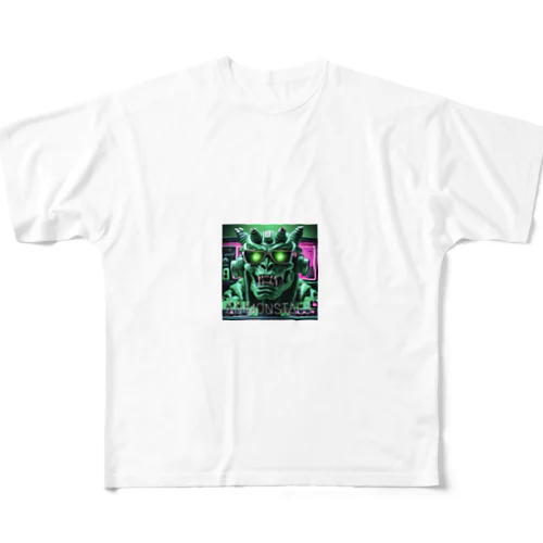 グリーン・モンスタル@tコックピット All-Over Print T-Shirt