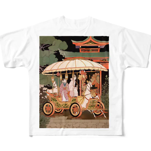 遊覧を楽しむ　クニちゃん　2496 All-Over Print T-Shirt