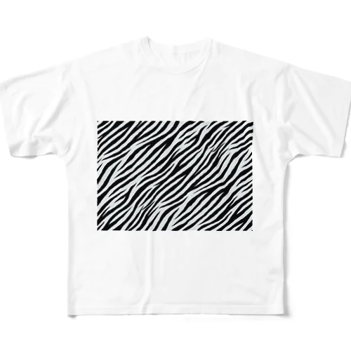 ゼブラ柄に期待を求めて All-Over Print T-Shirt