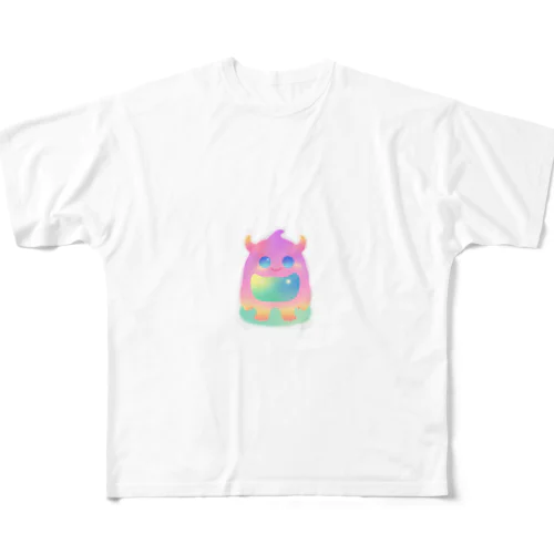 パステル怪獣くん All-Over Print T-Shirt