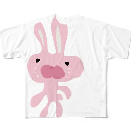 うさぎ フルグラフィックTシャツ