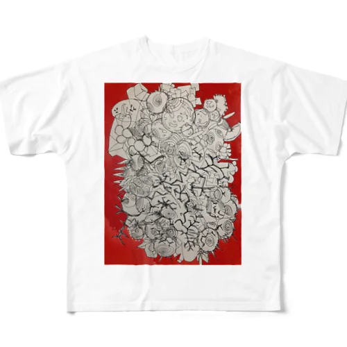 赤浄土 All-Over Print T-Shirt