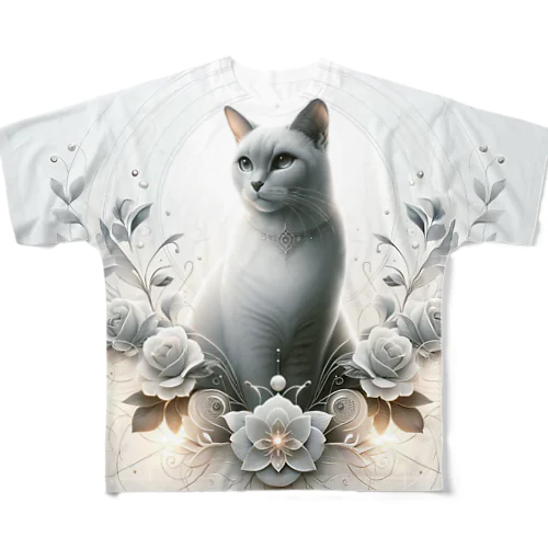 美猫 フルグラフィックTシャツ